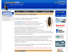 Tablet Screenshot of cockroachkiller.co.uk